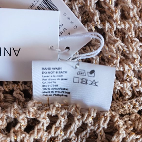 Anthropologie Anna K Gold Mesh Layer - Picture 9 of 11